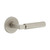 Viaggio Circolo Hammered Rosette Passage with Contempo Smooth Lever in Satin Nickel - 621870-CLOMHMCON-STH-10-SN - 2 3/8" Backset