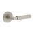 Viaggio Circolo Hammered Rosette Passage with Contempo Smooth Lever in Satin Nickel - 621890-CLOMHMCON-STH-10-SN - 2 3/4" Backset