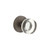 Viaggio Circolo Hammered Rosette Privacy with Circolo Crystal Knob in Titanium Gray - 622346-CLOMHMCLC-40-TG - 2 3/8" Backset