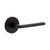 Viaggio Circolo Hammered Rosette Single Dummy with Brezza Lever in Satin Black - 625200-CLOMHMBRZ-20-BK -  Backset