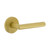 Viaggio Circolo Hammered Rosette Single Dummy with Moderno Lever in Satin Brass - 625301-CLOMHMMOD-20-SB -  Backset