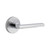 Viaggio Circolo Hammered Rosette Single Dummy with Milano Lever in Bright Chrome - 625349-CLOMHMMIL-20-BC -  Backset