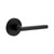 Viaggio Circolo Hammered Rosette Single Dummy with Milano Lever in Satin Black - 625350-CLOMHMMIL-20-BK -  Backset