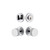 Viaggio Circolo Rosette with Circolo Brass Knob and matching Deadbolt in Bright Chrome - 628518-CLOCLO-BC