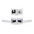 Viaggio Quadrato Rosette with Lusso Lever and matching Deadbolt in Bright Chrome - 629893-QADLUS-BC