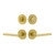 Viaggio Circolo Rosette with Milano Lever and matching Deadbolt in Satin Brass - 630245-CLOMIL-SB