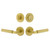 Viaggio Circolo Rosette with Contempo Smooth Lever and matching Deadbolt in Satin Brass - 630580-CLOCON-STH-SB