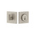 Viaggio Quadrato Rosette Single Cylinder Deadbolt in Satin Nickel - 628431-QADQAD-SN