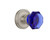Nostalgic Warehouse - Classic Rosette Interior Mortise Waldorf Cobalt Door Knob in Satin Nickel - CLAWAC - 726108 - 2 1/4" Backset