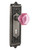 Nostalgic Warehouse - Egg & Dart Plate Interior Mortise Waldorf Pink Door Knob in Antique Pewter - EADWAP - 726237 - 2 1/4" Backset