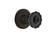 Nostalgic Warehouse - Classic Rosette Passage Crystal Black Glass Door Knob in Oil-Rubbed Bronze - CLACRB - 726617 - 2 3/4" Backset