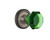 Nostalgic Warehouse - Classic Rosette Privacy Waldorf Emerald Door Knob in Antique Pewter - CLAWAE - 724140 - 2 3/4" Backset