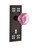 Nostalgic Warehouse - Craftsman Plate with Keyhole Privacy Waldorf Pink Door Knob in Timeless Bronze - CRAWAP - 725331 - 2 3/8" Backset