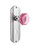 Nostalgic Warehouse - Deco Plate with Keyhole Privacy Waldorf Pink Door Knob in Bright Chrome - DECWAP - 725403 - 2 3/4" Backset