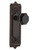 Nostalgic Warehouse - Egg & Dart Plate Privacy Waldorf Black Door Knob in Timeless Bronze - EADWAB - 724539 - 2 3/4" Backset