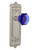 Nostalgic Warehouse - Egg & Dart Plate Passage Waldorf Cobalt Door Knob in Satin Nickel - EADWAC - 720632 - 2 3/8" Backset