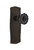 Nostalgic Warehouse - Prairie Plate Passage Crystal Black Glass Door Knob in Oil-Rubbed Bronze - PRACRB - 726728 - 2 3/4" Backset