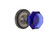 Nostalgic Warehouse - Rope Rosette Privacy Waldorf Cobalt Door Knob in Antique Pewter - ROPWAC - 725020 - 2 3/4" Backset