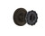 Nostalgic Warehouse - Classic Rosette Double Dummy Crystal Black Glass Door Knob in Oil-Rubbed Bronze - CLACRB - 727035