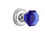 Nostalgic Warehouse - Classic Rosette Single Dummy Waldorf Cobalt Door Knob in Bright Chrome - CLAWAC - 722146