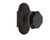 Nostalgic Warehouse - Cottage Plate Single Dummy Waldorf Black Door Knob in Timeless Bronze - COTWAB - 722218