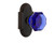 Nostalgic Warehouse - Cottage Plate Single Dummy Waldorf Cobalt Door Knob in Timeless Bronze - COTWAC - 722215