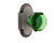 Nostalgic Warehouse - Cottage Plate Double Dummy Waldorf Emerald Door Knob in Antique Pewter - COTWAE - 723177