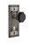 Nostalgic Warehouse - Craftsman Plate with Keyhole Double Dummy Waldorf Black Door Knob in Antique Pewter - CRAWAB - 723711