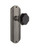 Nostalgic Warehouse - Deco Plate Double Dummy Waldorf Black Door Knob in Antique Pewter - DECWAB - 723265