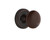 Nostalgic Warehouse - Classic Rosette Interior Mortise Brown Porcelain Door Knob in Timeless Bronze - CLABRN - 703589 - 2 1/4" Backset