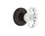 Nostalgic Warehouse - Classic Rosette Privacy Chateau Door Knob in Timeless Bronze - CLACHA - 701505 - 2 3/8" Backset