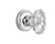 Nostalgic Warehouse - Classic Rosette Interior Mortise Chateau Door Knob in Bright Chrome - CLACHA - 714013 - 2 1/4" Backset