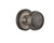 Nostalgic Warehouse - Classic Rosette Interior Mortise Craftsman Door Knob in Antique Pewter - CLACRA - 716575 - 2 1/4" Backset