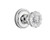 Nostalgic Warehouse - Classic Rosette Passage Crystal Glass Door Knob in Bright Chrome - CLACRY - 701198 - 2 3/8" Backset