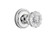 Nostalgic Warehouse - Classic Rosette Double Dummy Crystal Glass Door Knob in Bright Chrome - CLACRY - 701200