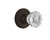 Nostalgic Warehouse - Classic Rosette Double Dummy Crystal Glass Door Knob in Oil-Rubbed Bronze - CLACRY - 704729