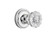 Nostalgic Warehouse - Classic Rosette Interior Mortise Crystal Glass Door Knob in Bright Chrome - CLACRY - 701196 - 2 1/4" Backset