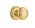 Nostalgic Warehouse - Classic Rosette Passage Deco Door Knob in Unlacquered Brass - CLADEC - 707050 - 2 3/8" Backset