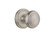 Nostalgic Warehouse - Classic Rosette Passage Deco Door Knob in Satin Nickel - CLADEC - 708400 - 2 3/4" Backset