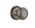 Nostalgic Warehouse - Classic Rosette Interior Mortise Deco Door Knob in Antique Pewter - CLADEC - 707073 - 2 1/4" Backset