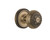 Nostalgic Warehouse - Classic Rosette Passage Egg & Dart Door Knob in Antique Brass - CLAEAD - 701960 - 2 3/8" Backset