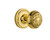 Nostalgic Warehouse - Classic Rosette Passage Egg & Dart Door Knob in Polished Brass - CLAEAD - 708406 - 2 3/4" Backset