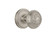 Nostalgic Warehouse - Classic Rosette Interior Mortise Egg & Dart Door Knob in Satin Nickel - CLAEAD - 701956 - 2 1/4" Backset