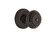 Nostalgic Warehouse - Classic Rosette Privacy Meadows Door Knob in Timeless Bronze - CLAMEA - 713534 - 2 3/4" Backset