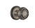 Nostalgic Warehouse - Classic Rosette Privacy Mission Door Knob in Antique Pewter - CLAMIS - 713550 - 2 3/4" Backset