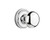 Nostalgic Warehouse - Classic Rosette Passage New York Door Knob in Bright Chrome - CLANYK - 701231 - 2 3/8" Backset