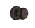Nostalgic Warehouse - Classic Rosette Privacy New York Door Knob in Timeless Bronze - CLANYK - 701576 - 2 3/8" Backset