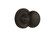Nostalgic Warehouse - Classic Rosette Privacy New York Door Knob in Oil-Rubbed Bronze - CLANYK - 704779 - 2 3/8" Backset