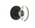 Nostalgic Warehouse - Classic Rosette Passage Oval Clear Crystal Glass Door Knob in Oil-Rubbed Bronze - CLAOCC - 711323 - 2 3/8" Backset