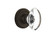 Nostalgic Warehouse - Classic Rosette Double Dummy Oval Clear Crystal Glass Door Knob in Oil-Rubbed Bronze - CLAOCC - 711515
